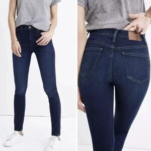NEW Madewell 10" High-Rise Skinny Jeans in Hayes Wash, 26‎